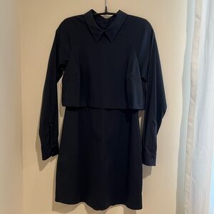 A.L.C. Black split-back Women's Dress